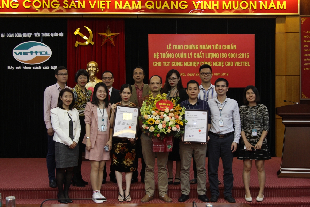 VHT nhận chứng chỉ ISO 9001:2015